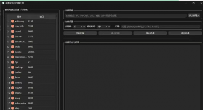 图形化未授权访问漏洞批量检测工具—Unauthorized_VUL_GUI-稻草人的资源库